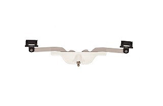 Front Mounted Awning Pivot Shoe 16.750 (Satin Nickel)