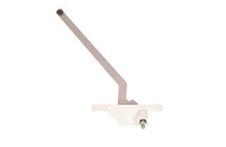 Right Hand Front Mounted Stainless Steel Roller 9.5" (White)