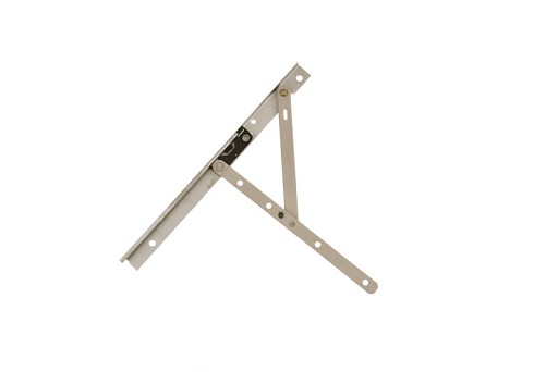 Left Hand (Adjustable) Casement Window Hinge Assembled 10" 